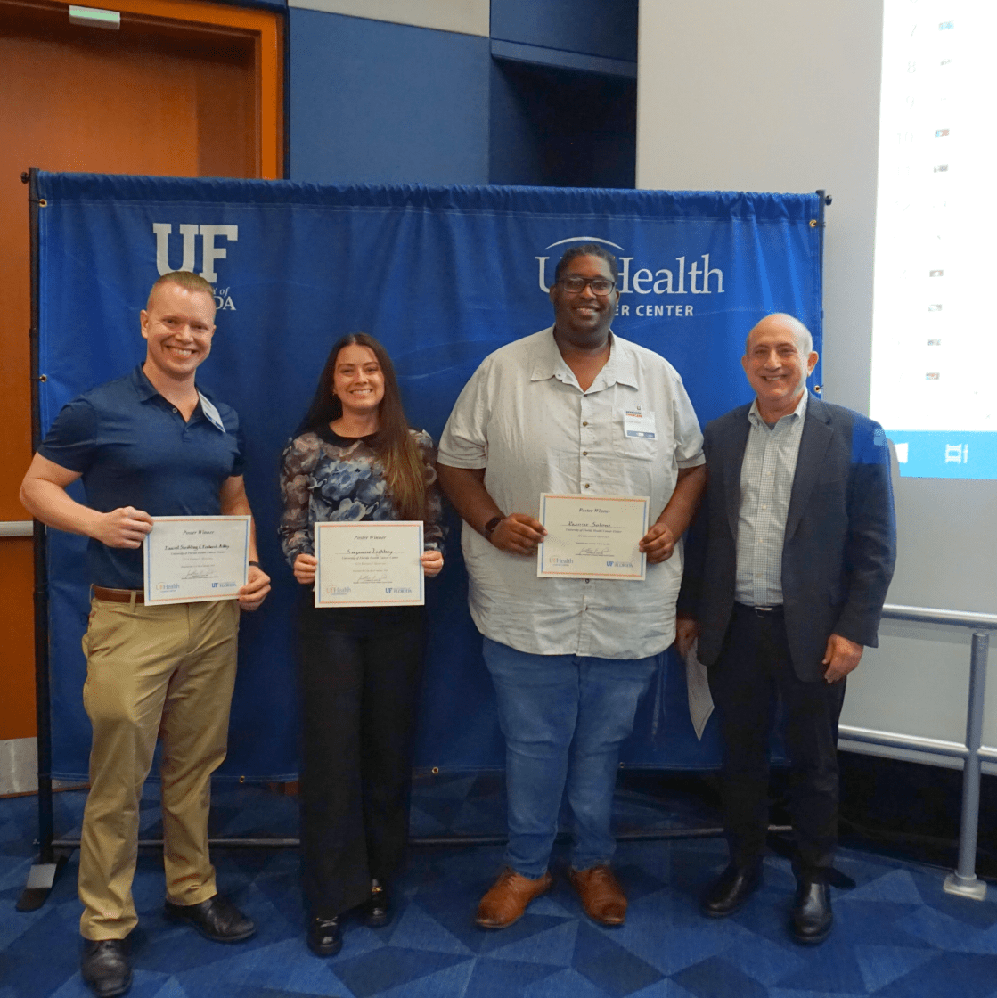 Suzanne is awarded the UFHCC Research Showcase Poster Award