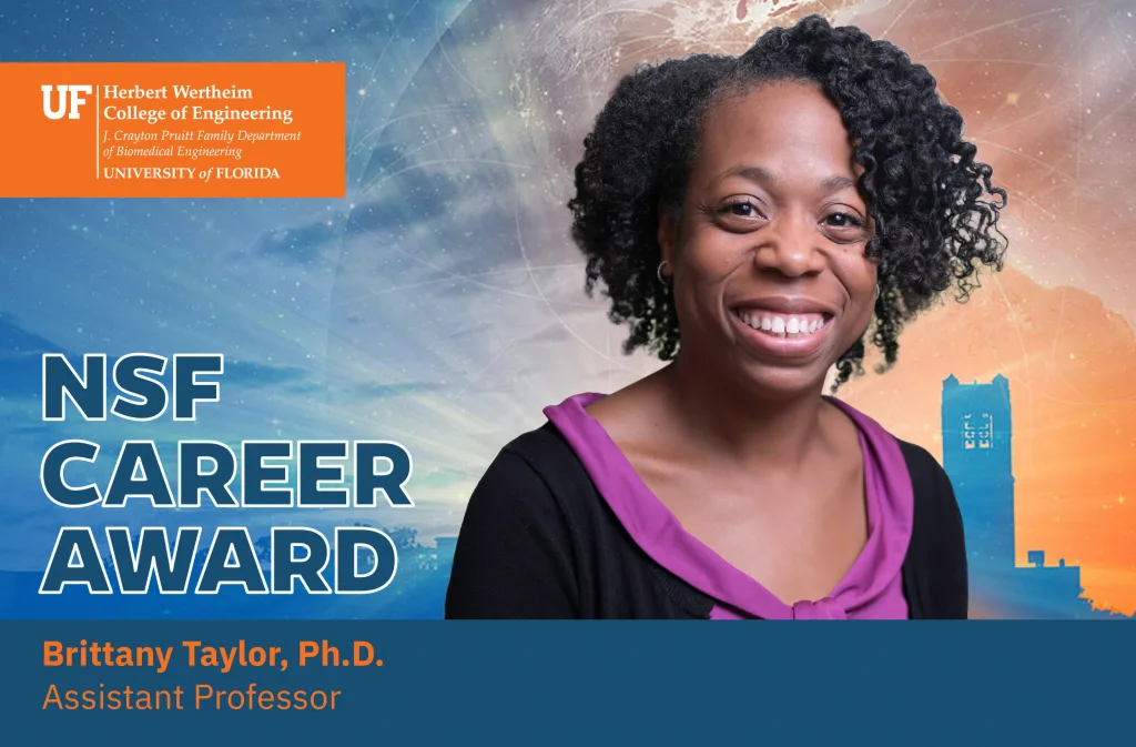 Brittany Taylor Image, UF campus in background